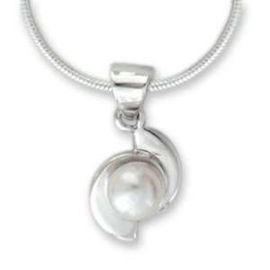  Pearl pendant necklace, Taxco Pinwheels Jewelry