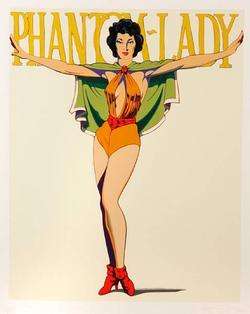 MEL RAMOS Signed 1989 Color Screenprint Phantom Lady  