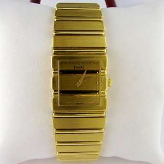 Piaget Polo 18k Solid Gold Ladies Quartz Watch 107.5 Grams  