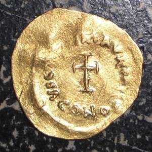     Tiberius II, Constantine, 578   582 AD. Gold Tremessis. Cross coin
