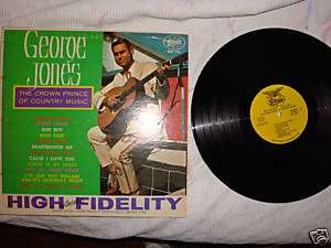 GEORGE JONES THE CROWN PRINCE OF COUNTRY MUSIC LP RARE  
