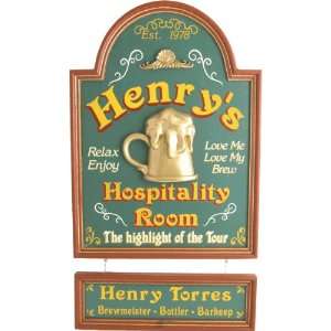  Hospitality Room with 3D Beer Mug   Personalized 18x24 