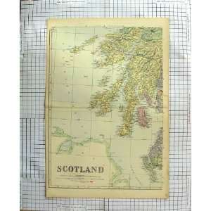   ANTIQUE MAP c1790 c1900 SCOTLAND FIRTH CLYDE LORN JURA: Home & Kitchen