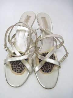 MICHAEL KORS Gold Strappy Sandals Pumps Shoes Sz 11.5  