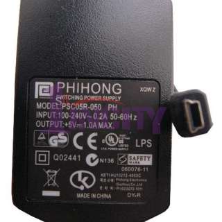 NEW Genuine PHIHONG PSC05R 050 5V 1A SWITCHING ADAPTER  