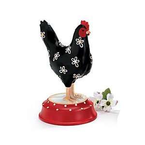  Cockadoodle Doo Hen Figurine Bold Red Black & White: Home 