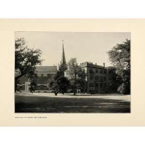  1900 Print Harvard University Radcliffe Fay House Gym 