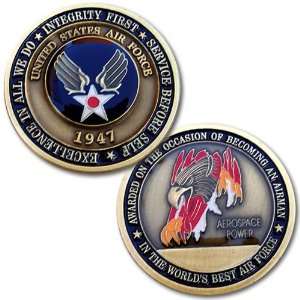  US Air Force Basic Training Airmans Challenge Coin 