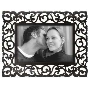  Black Scroll Metal Picture Frame 4x6