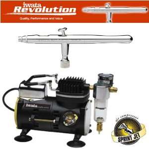  IWATA REVOLUTION AR AIRBRUSHING SYSTEM WITH SPRINT JET AIR 