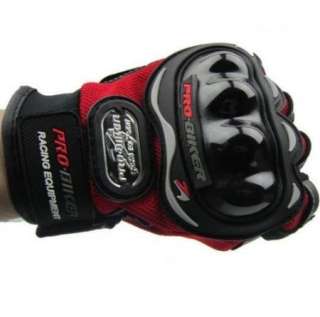 half finger Motorcycle Bicycle Riding Gloves Red M L XL  