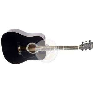  Stagg WESTERN GUITAR BLACK HIGHGLOSS Musical Instruments