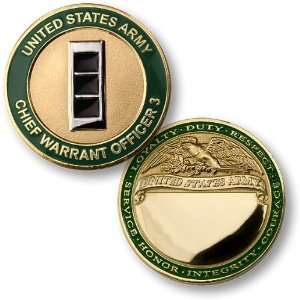  U.S. Army Chief Warrant Officer 3 Engravable Challenge 