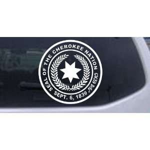 Seal of the Cherokee Nation Decal Western Car Window Wall Laptop Decal 