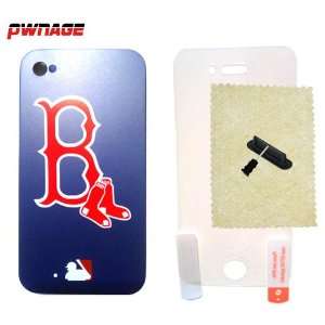   Red Sox iPhone 4 & 4s Case (Blue) (5 Items) (Pwnage): Everything Else