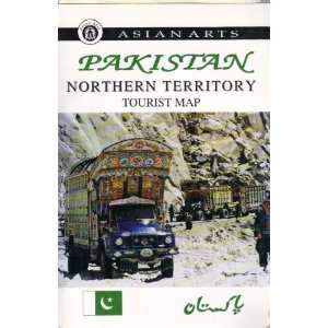  PAKISTAN NORTHERN TERRITORY FOLDED COLOR TOURIST MAP a 
