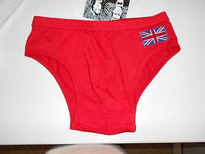 Whittall & Shon Men Great Britian Swim Bikini   Red   XL   WS117   NWT 
