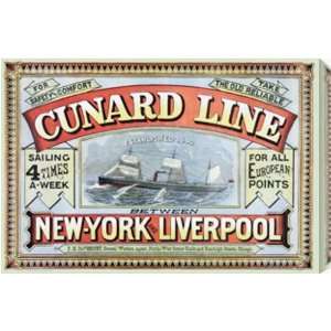  Cunard Line New York Liverpool AZV00137 canvas painting 