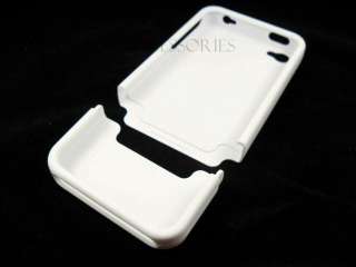 AT&T VERIZON IPHONE 4 WHITE SLIDE IN HARD COVER CASE  