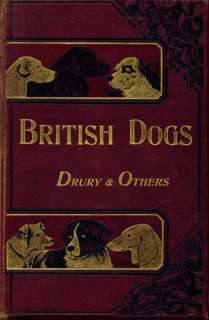 RARE ANTIQUE Dog Book 1903 British Dogs by Drury  
