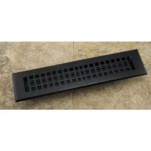  Contemporary Floor Register With Louvers   6 x 10 (7 1/8 