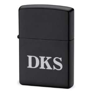  Exclusively Weddings Engraved Black Matte Zippo Lighter 