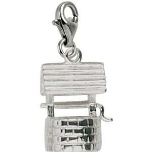 Rembrandt Charms Wishing Well Charm with Lobster Clasp, 14k White Gold
