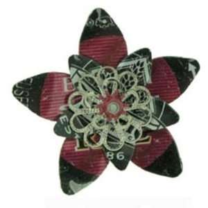 Black and Pink Bottle Cap Flower Pendant Kit: Arts, Crafts 