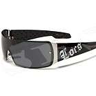 LOCS Sunglasses Shades Mens Gangsta Casual Black Silver