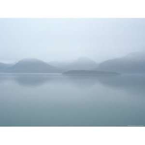  A View of Alaskas Fog Shrouded Inside Passage Premium 