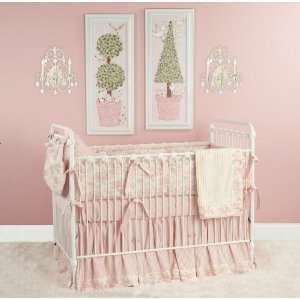  Pink Baby Toile Crib Bedding Set by Doodlefish Kids Baby