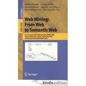 Web Mining From Web to Semantic Web First European Web Mining Forum 