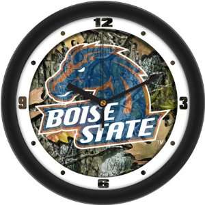   Boise State University Broncos 12 Wall Clock   Camouflage: Home