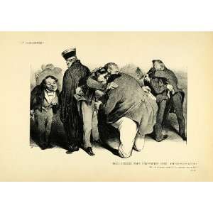  1904 Print Honore Daumier French Artwork Honest Men 