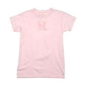 Hickory Crawdads Womens Pink Logo Short Sleeve Tee by Bimm Ridder 