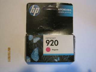 HP #920 (CH635AN) Magenta Ink Cartridge 843964048875  
