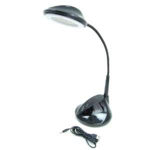  USB Powered Desk Lamp   36 LEDs   Flex Neck   Black 
