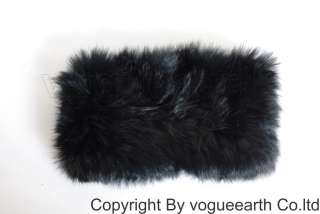 663 new real knitted rabbit fur 5 color neck warmer/hat  