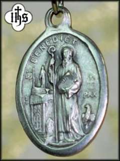 Benedict Exorcist Saint Cross Medal Pendant + 925 Chain  