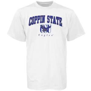  NCAA Coppin State Eagles Youth White Bare Essentials T 