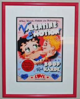 Original Animation Art, Betty Boop, Leslie Cabarga, Framed, 1980s 