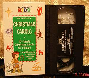   Kids Sing Along Songs CHRISTMAS CAROLS VHS FREE 1st Class Ship & Track