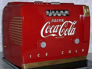 Antique Radio, 1948 Coke Crosley Tube Radio, Art DECO  