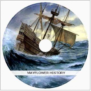 MAYFLOWER SHIP LOG & Pilgrim History {28 Books} on CD  