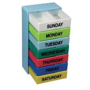    7 Day Color 4 Compartment Pill Boxes