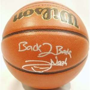  Joakim Noah Signed Spalding NCAA Basketball w/Back 2 Back 