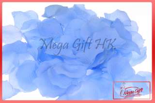 100 Silk Light Blue Rose Petal Wedding Party Deco A19  
