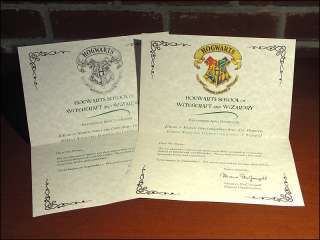 Harry Potter Hogwarts Acceptance Letter & Marauders Map  