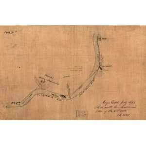  1862 Map environs of Fort Donelson, Tennessee, Feb. 1862 