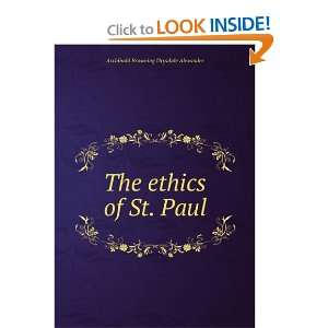   The ethics of St. Paul Archibald Browning Drysdale Alexander Books